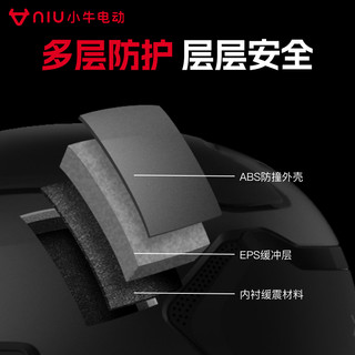 小牛电动 车头盔透气帽遮阳可调节半盔四季通用装备