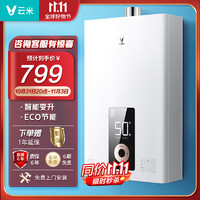 VIOMI 云米 燃气热水器家用Fire 13升智能 节能 双重防冻天然气JSQ25-VGW1310 白色