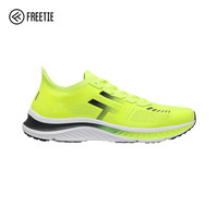 FREE TIE FREETIE 轻云跑步鞋男款透气轻便运动跑步网面潮鞋 柠檬黄 42建议大一码购买