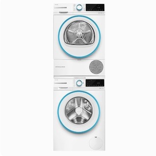 洗烘套装 博世4系10+10kg希腊白洗烘套装洗衣机