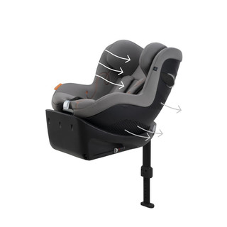 88VIP：cybex 儿童安全座椅 Sirona  Gi i-Size 玄月黑【透气布套】