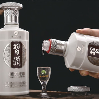 XIJIU 习酒 银质53度500ml酱香型白酒+董酒何香54度750ml纯粮食白酒套装礼盒