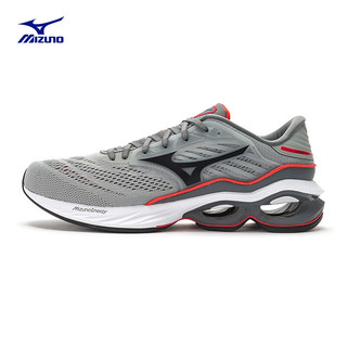 Mizuno 美津浓 Wave Creation 23 男子跑鞋 J1GC220152 灰色/黑色 40.5