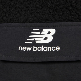 NEW BALANCE NB男款运动休闲时尚潮流立领仿羊羔绒针织外套 BK AMJ23358 S