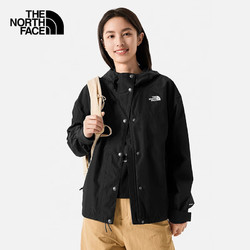 THE NORTH FACE 北面 冲锋衣女连帽外套户外防水透气秋季上新|7QSI JK3/黑色 XL/170