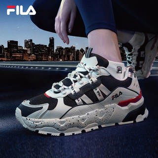 FILA 斐乐 男鞋TREK 满天星老爹鞋男休闲时尚运动鞋商场同款 白芦笋/军礼蓝-AWD 40