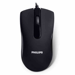 PHILIPS 飞利浦 有线鼠标游戏鼠标有线办公USB女笔记本台式电脑