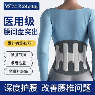 移动端、京东百亿补贴：Wspen 医用护腰带 灰色 XL