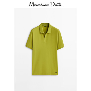 Massimo Dutti男装  简约舒适网眼布短袖POLO衫00725275925