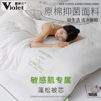 Violet 紫罗兰 A类原棉蚕蛹蛋白抑菌加厚保暖冬被学生春秋被芯棉被四季被