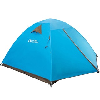牧高笛 MOBIGARDEN）晴日 户外徒步登山露营帐篷防风防雨双层帐篷 三人-蓝色