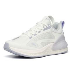 anta安踏c37女子跑鞋9222355373象牙白芯片灰淡紫灰375