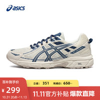 ASICS 亚瑟士 男鞋女鞋越野跑步鞋网面运动鞋减震透气跑鞋 GEL-VENTURE 6 白色/蓝色 42