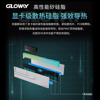 GLOWAY 光威 神武系列 DDR5 6800MHz 台式机内存 灯条 银色 CL34