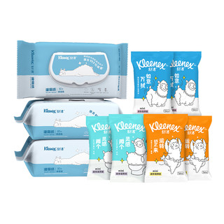 88VIP：Kleenex 舒洁 湿厕纸除菌液体厕纸80片x3包+7片x6包卫生湿巾家庭装便携装