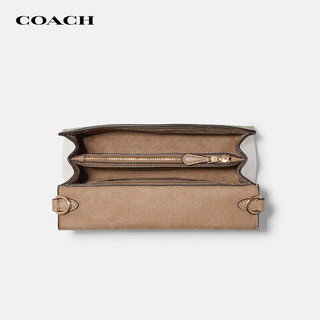 COACH 蔻驰 女包奢侈品kleo仿蛇皮纹公文包女士单肩包CA427