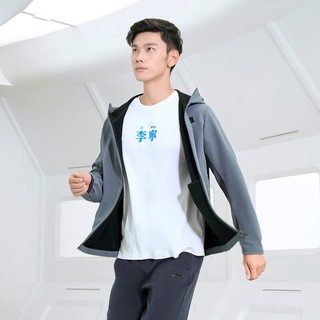 LI-NING 李宁 外套男连帽运动服健身系列加厚保暖风衣潮