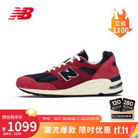 NEW BALANCE 【Teddy Made】990v2系列男鞋女鞋美产复古休闲鞋M990AD2 44