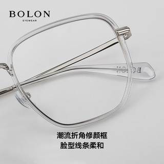 BOLON 暴龙 眼镜杨幂同款方形光学镜男女β钛腿近视眼镜框 BH6000B90