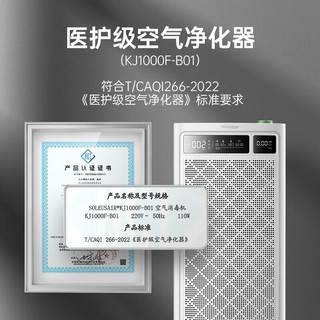 SOLEUSAIR舒乐氏空气净化器a10除甲醛分解除雾霾pm2.5家用卧室净化除菌空气消毒机 空净B01（母婴级）