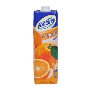 芬特乐/Fontana塞浦路斯果汁100%纯果汁橙汁饮品饮料1L/瓶
