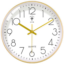 POLARIS 北极星 挂钟客厅家用时钟现代简约轻奢挂钟时尚智能钟表 2536金色石英款