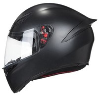 AGV 头盔K1S摩托车头盔男女四季机车防雾全盔赛道跑盔3C认证 K1S哑黑 L（适合57-58头围）