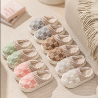 喏雅珘 仿小绵羊踩屎感棉拖鞋 绿色 36-37