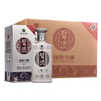 XIJIU 习酒 贵州习酒 银质 习酒53度 500ml *6整箱装新版酱香白酒