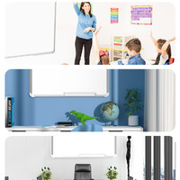 智慧记 磁性白板写字板办公双面墙挂式画板儿童支架式磁吸小黑板可擦家用教学