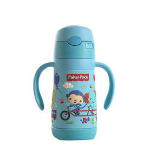 Fisher-Price 儿童保温杯 一杯五用 300ML（奶嘴+鸭嘴+吸管+背带+手柄）