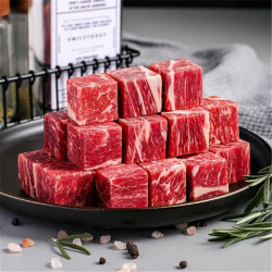 阿首 进口新鲜安格斯 雪花牛肉粒*1斤(双十一大促补贴 plus立省30元)