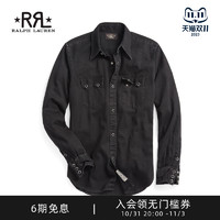 RRL 男装 23年秋修身版棉牛仔布美式西部风格衬衫RL92322