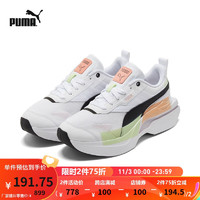 PUMA【厚底鞋】彪马 女子复古休闲鞋 KOSMO RIDER 384856 白-01 37