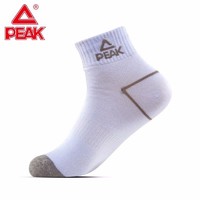 PEAK 匹克 袜子 运动袜 袜子男 品牌袜吸汗中筒袜单双 中花灰 默认1