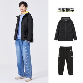 Semir 森马 外套男2023春季三防通勤连帽潮流时尚个性上衣101122109156