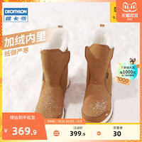 DECATHLON 迪卡侬 旗舰店户外雪地靴女2021新款防滑防水冬季中筒保暖棉鞋ODS