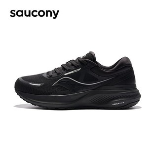 saucony 索康尼 PUFF泡芙男跑鞋减震男女秋季轻便跑步运动鞋子 黑3（男女同款） 38