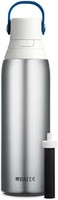BRITA 碧然德 保温过滤水瓶带吸管，可重复使用，不锈钢金属，20 盎司 约0.59L