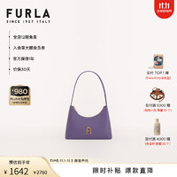 移动端、京东百亿补贴：FURLA 芙拉 [抢先加购]FURLA DIAMANTE牛皮迷你女士时尚便携单肩钻石包 氛围紫