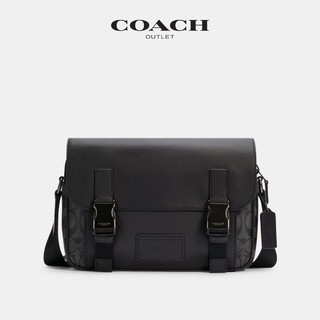 COACH 蔻驰 奥莱男包经典标志TRACK斜挎包单肩包