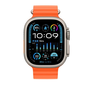 Apple  49 毫米橙色海洋表带  原厂表带  表带  手表表带
