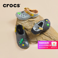                                                                                 crocs卡骆驰经典特林暖棉洞洞鞋男鞋户外休闲棉鞋207936 大象灰-1LM 40(250mm)