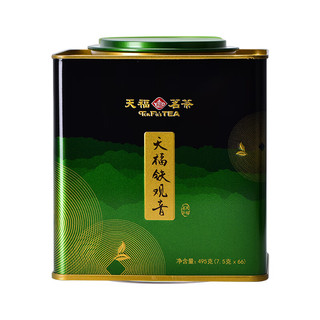 天福茗茶 茶叶 清香型铁观音乌龙茶495g