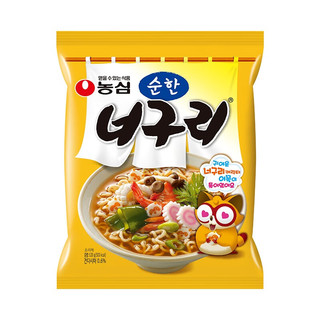 NONGSHIM 农心 韩国进口 小浣熊原味乌冬汤味乌龙面 海鲜味拉面方便面