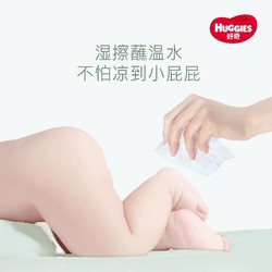 HUGGIES 好奇 天然植物柔巾20抽*2包+植物湿巾20抽*2包