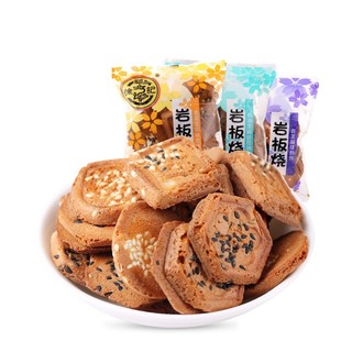 88VIP：徐福记 多口味岩板烧煎饼425g/袋网红早餐糕点零食小包装囤货