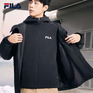 FILA 斐乐 官方男士上衣两件套2023冬新款时尚休闲舒适机能风外套