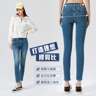 Levi's 李维斯 performance系列721高腰紧身弹力女士牛仔裤18882-0486-2