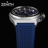 ZENITH 真力时 瑞士手表DEFY系列EL PRIMERO 21腕表自动机械表 DEFY 21腕表-蓝盘橡胶表带